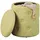 Interlink Hocker mit Stauraum 34 x 40 x 34 cm Gelb