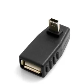 system-s USB Typ A Buchse auf Mini USB Stecker 90° Aufwärts Winkel Gewinkelt Winkelstecker Adapter