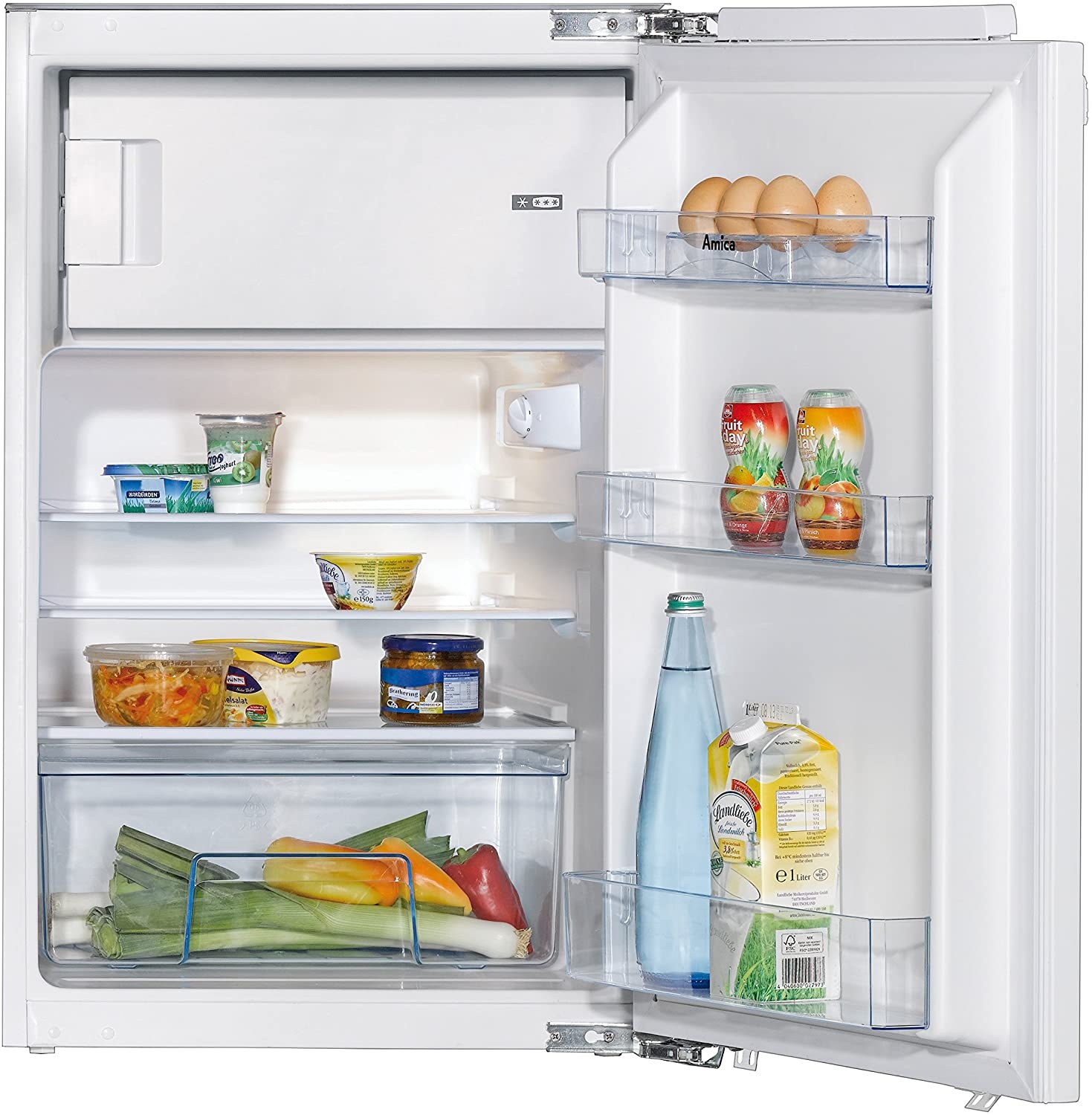Amica Einbau-Kühlschrank EKS 16181, Einbaukühlschrank, Weiss