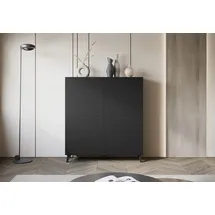 Home Affaire Highboard Phuket II 120 x 130 x 39 cm graphite Schwarz matt
