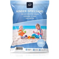 Best for Garden 25kg Spielsand Quarzsand für Sandkasten Dekosand TÜV geprüft TOP Qualität (50 KG)