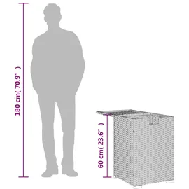 vidaXL Propan-Tank-Verstecktisch 40 x 40 x 60 cm Grau