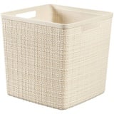 Curver Aufbewahrungskorb, BASKET Jute Cube Jutekorb 17 L - Beige