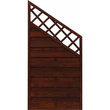 Andrewex Sichtschutzzaun Schrägenelement  Element Country 90 x 180 cm braun