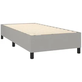 vidaXL Boxspringbett 100 x 200 cm Hellgrau