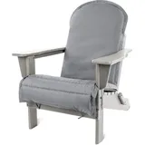 ASPERO Gartenstuhl Adirondack 75 x 75 x 83 cm weiß