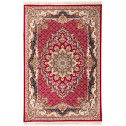 Orientteppich MORGENLAND "Orientteppich - Aayan - rechteckig", rot, B:150cm H:9mm L:225cm, Acryl, Teppiche