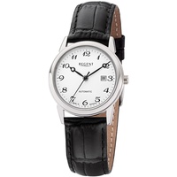 REGENT Damen Uhr GM-2114 Lederband Armbanduhr Lederarmband Analog schwarz URGM2114 Analoguhr