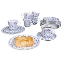 Eschenbach Porzellan Winterling - Indischblau Kaffeeservice 18-tlg.