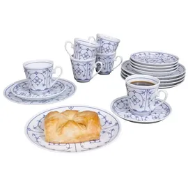 Eschenbach Porzellan Winterling - Indischblau Kaffeeservice 18-tlg.
