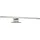 Saphir LED Spiegelleuchte Quickset LED-Aufsatzleuchte für Spiegel o. Spiegelschrank, Chrom Glanz, LED fest integriert, Kaltweiß, Badlampe 30 cm breit, Lichtfarbe kaltweiß, Kunststoff, 480 LM, 6500K silberfarben
