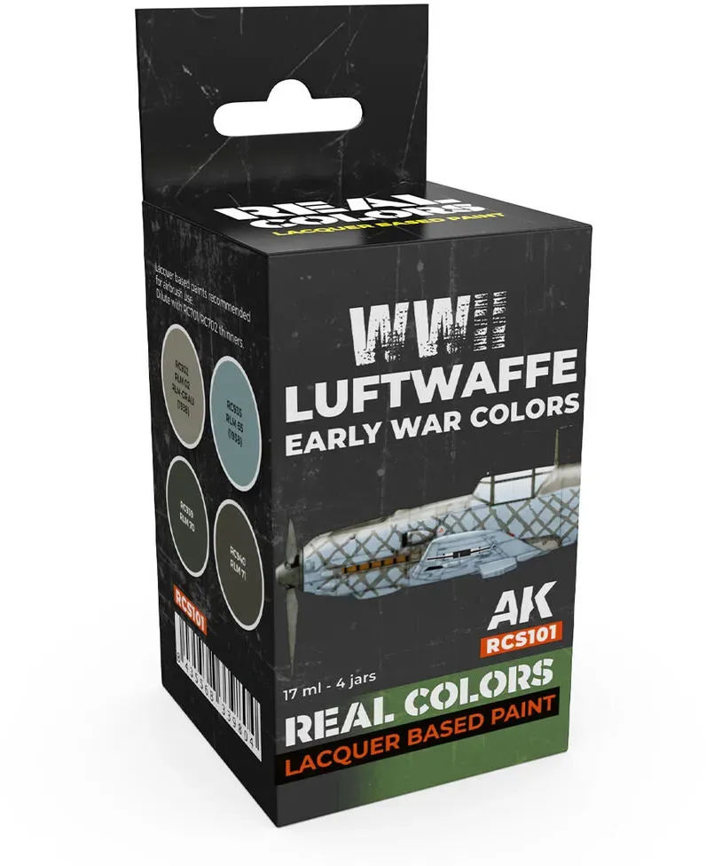 AK Real Colors WWII Luftwaffe Early War Colors SET