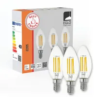 EGLO LED-Lampe C35, Candle 7W/827 806 lumen clear 3-pack