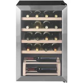 Hanseatic Weinkühlschrank "HWC20FCBH-2", Energieeffizienz: F, silber (schwarz), B:43cm H:69cm T:47cm, Weinkühlschränke, inkl. 3 Jahre Herstellergarantie, Weinkühlschrank