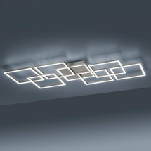 q smart home lights LED-Deckenleuchte Q-Inigo Alu, Eisen, Stahl & Metall Silber