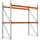 Meta Palettenregal MULTIPAL 2700 x 2700 x 1100 mm verzinkt rotorange 3 Ebenen bis 780 kg