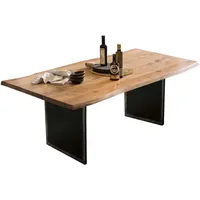 INOSIGN Baumkantentisch, (1 St.), gebeizt, lackiert und gewachst, beige
