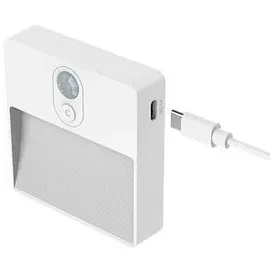 Ansmann Sensor-Nachtlicht NL5R wiederaufladbar 1600-0481 Nachtlicht mit Bewegungsmelder Rund LED Warmweiß Weiß