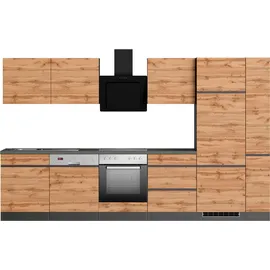 kochstation Küchenzeile KS-Riesa 330 cm grau