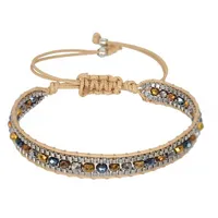 Saraswati Crystal Armband Beige 14-28cm