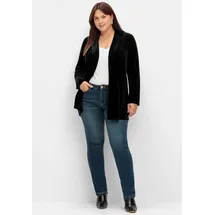 sheego Samtblazer in schwarz | Gr.: 44