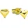 Amor Paar Ohrstecker "Herz", gelb (gelbgold, 585), Ohrringe, Damen, 5mm, Gelbgold 585