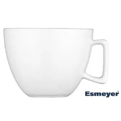 Caterado 6x Kaffee-/Cappuccino-Tasse, Inhalt: 0,20 ltr., mit Untertasse, Form CREMA, UNI WEISS
