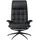 Stressless Relaxsessel London Leder 75 x 112 x 87 cm Schwarz mit Hocker