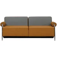 JVmoebel Sofa Sofa Luxus Leder Couch Sofas Polster 2 Sitzer Garnitur Design Luxus, Made in Europa braun