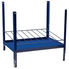 Nordwest Handel AG Regalelement 8-reihig Kunststoff/Metall H520xB540xT390mm blau