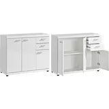 Procontour Sideboard 90 x 74 x 35 cm Weiß