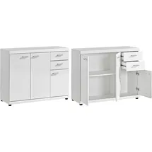 Procontour Sideboard 90 x 74 x 35 cm Weiß