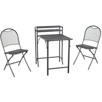 MWH Das Original MWH Rodu Balkon Set Iron Grey, klappbar