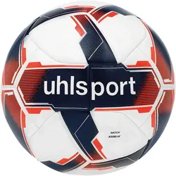 uhlsport Match Addglue Training Fußball 24 Panel mit FIFA-Quality Pro Zertifikat weiß/marine/fluo rot 5