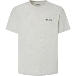 Pepe Jeans für Herren. PM509433 Graues Freizeit-T-Shirt (XL), Lässig, Kurzarm, Bio-Baumwolle, Nachhaltig