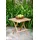 Garden Pleasure Gartentisch SIMUK 50 x 50 x 50 cm Beige/Braun