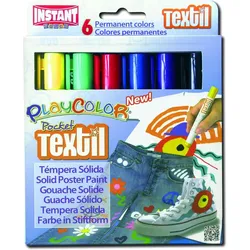 Farbstift Textil Pocket 5g Set 6 Farben