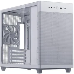 ASUS Prime AP201 Tempered Glass MicroATX Gehäuse weiß