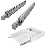SOTech VarioSlide KV2-100-H53-L300-EH 300 mm – Schwerlast 100 kg, Einhandverriegelung mit Lock-in/out Einrastfunktion mit grauem Hebel Schwerlast-Vollauszug belastbar bis