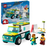 LEGO City Rettungswagen und Snowboarder