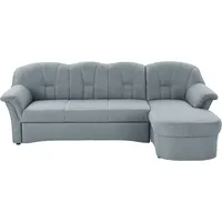 DOMO collection Eckcouch Kunstleder 2-Sitzer Blau