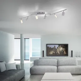 Pure Mira 6 flammig rechteckig Aluminium