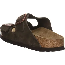 Birkenstock Arizona Mocca Weichbettung Veloursleder Schmal Unisex - Braun 40