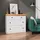 Homestyle4u Sideboard 92,3 x 82 x 41,8 cm Weiß