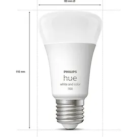 Philips Hue White und Col. Amb. E27 3x1100 3er Starter Set 16 Mio. Farben