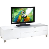 hom'in Hom`in Tv-Element, Weiß, Metall, 2 Schubladen, 165x41.1x52.2 cm, Wohnzimmer, TV Möbel, TV-Elemente