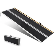 Vevor Tragbare Rollstuhlrampe 2,44 m 363 kg Tragkraft Aluminium Laderampe rutschfest