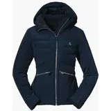 Schöffel Skijacke Sometta L mit fest angebrachtem Schneefang navy blazer 38 - Blau - 38