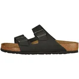 Birkenstock Leder-Pantoletten "Arizona" in Schwarz - Weite N - 36