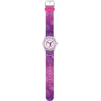 Scout Star Kids Elfe Blüte Paisley Analog Quarz 280393033 Kunstledergehäuse Rosa Kunstlederarmband Pink
